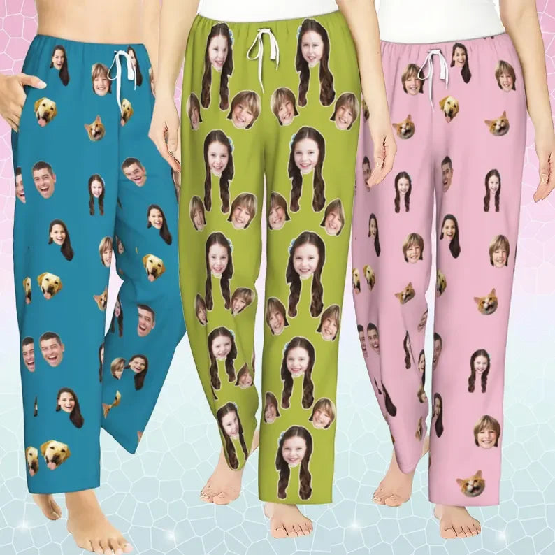 Custom Pajama Pants With Face