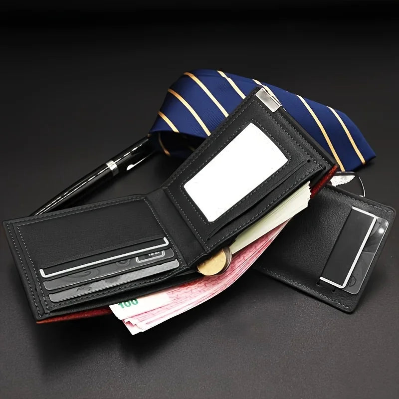 Custom Engraved Initial & Name PU Leather Wallet