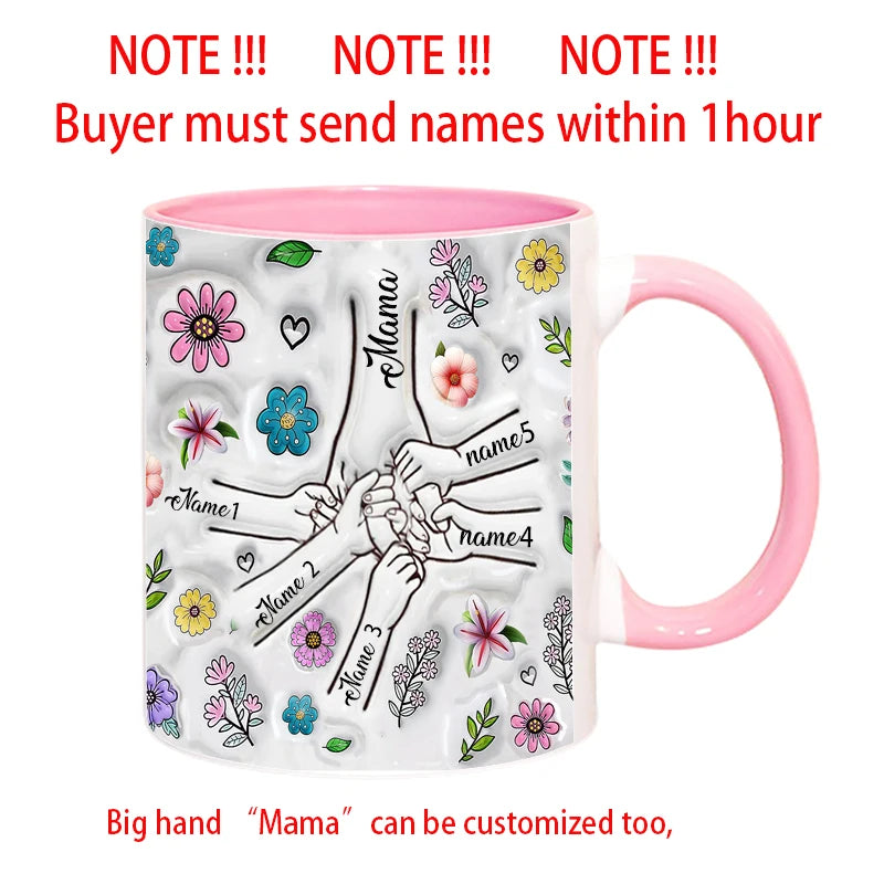 Personalized Mom & Kids Name Mug