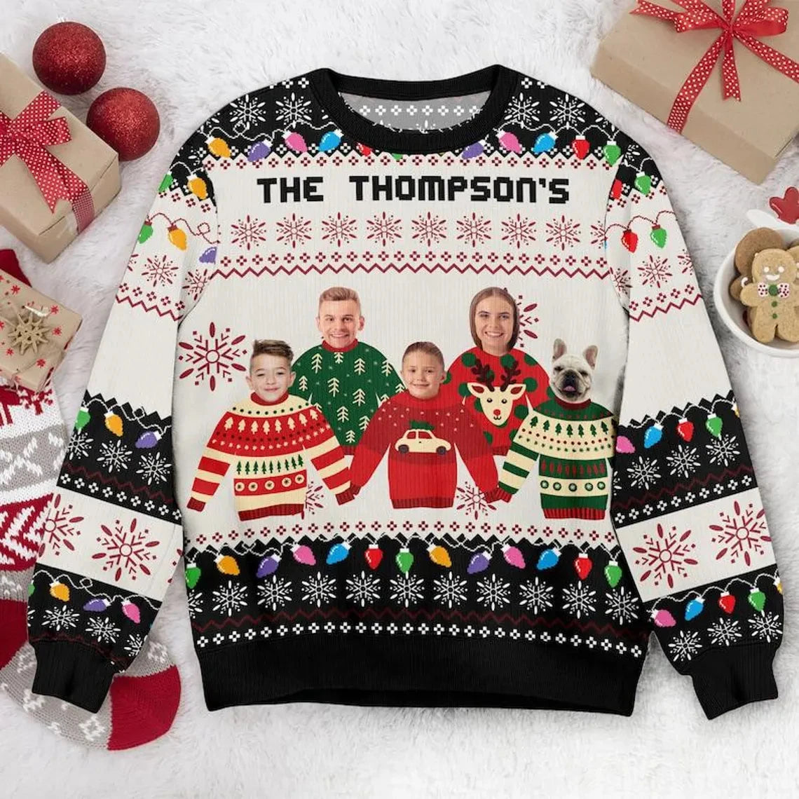 Customized Photo Characters/Pets Funny Christmas Sweater