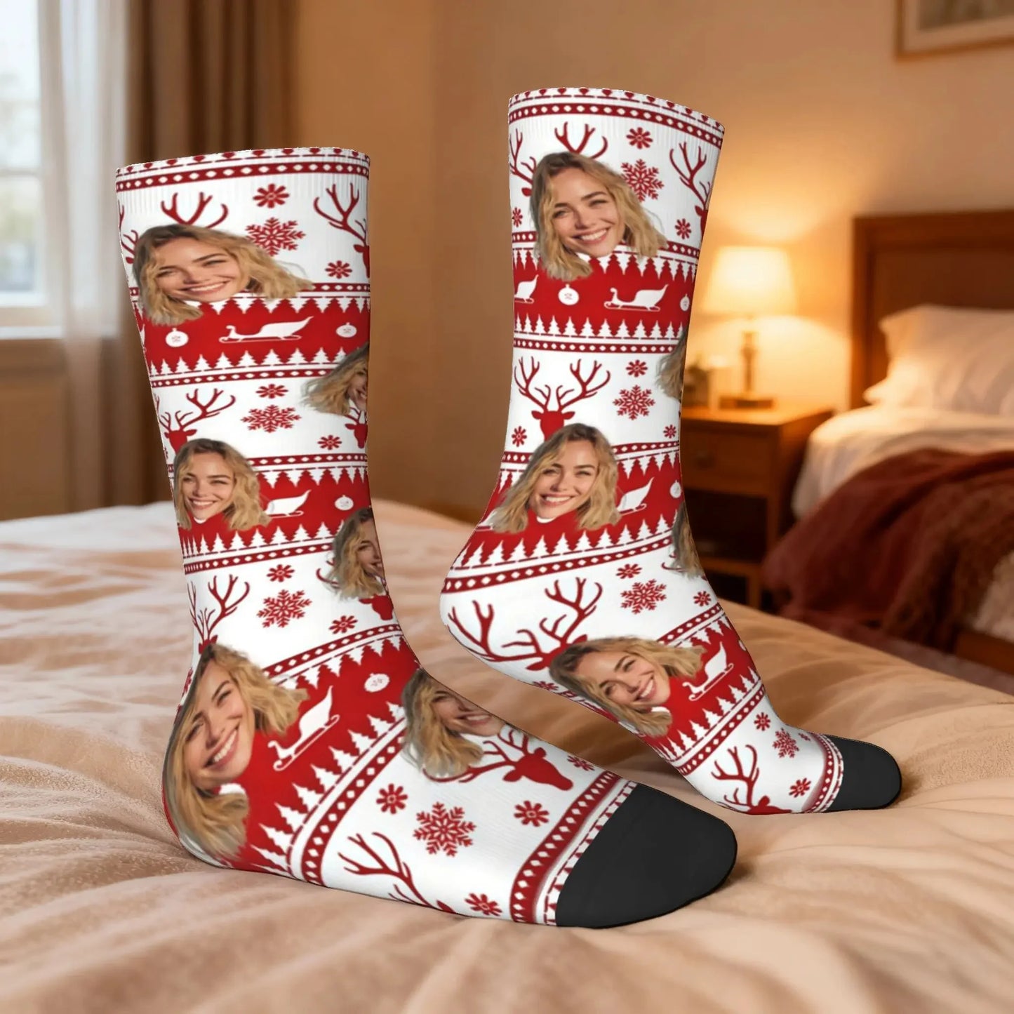 Custom Face Christmas Socks