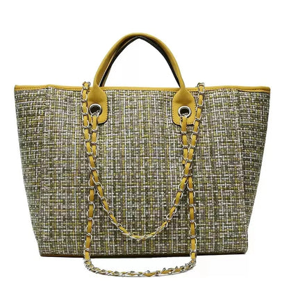 Custom Monogram Name Canvas Tote Bag