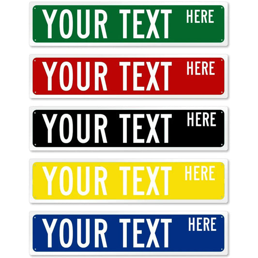 Custom Name or Any Text Street Sign