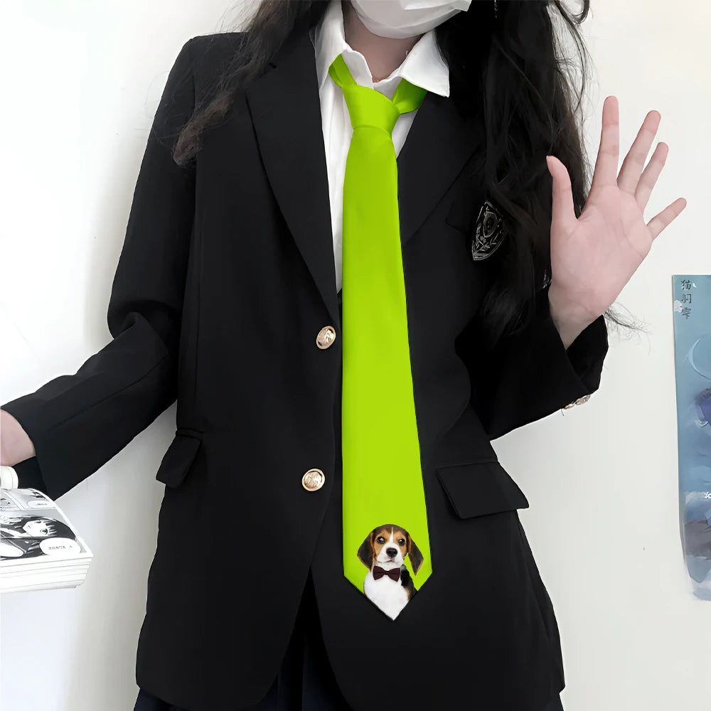 Customized pet photo on tie