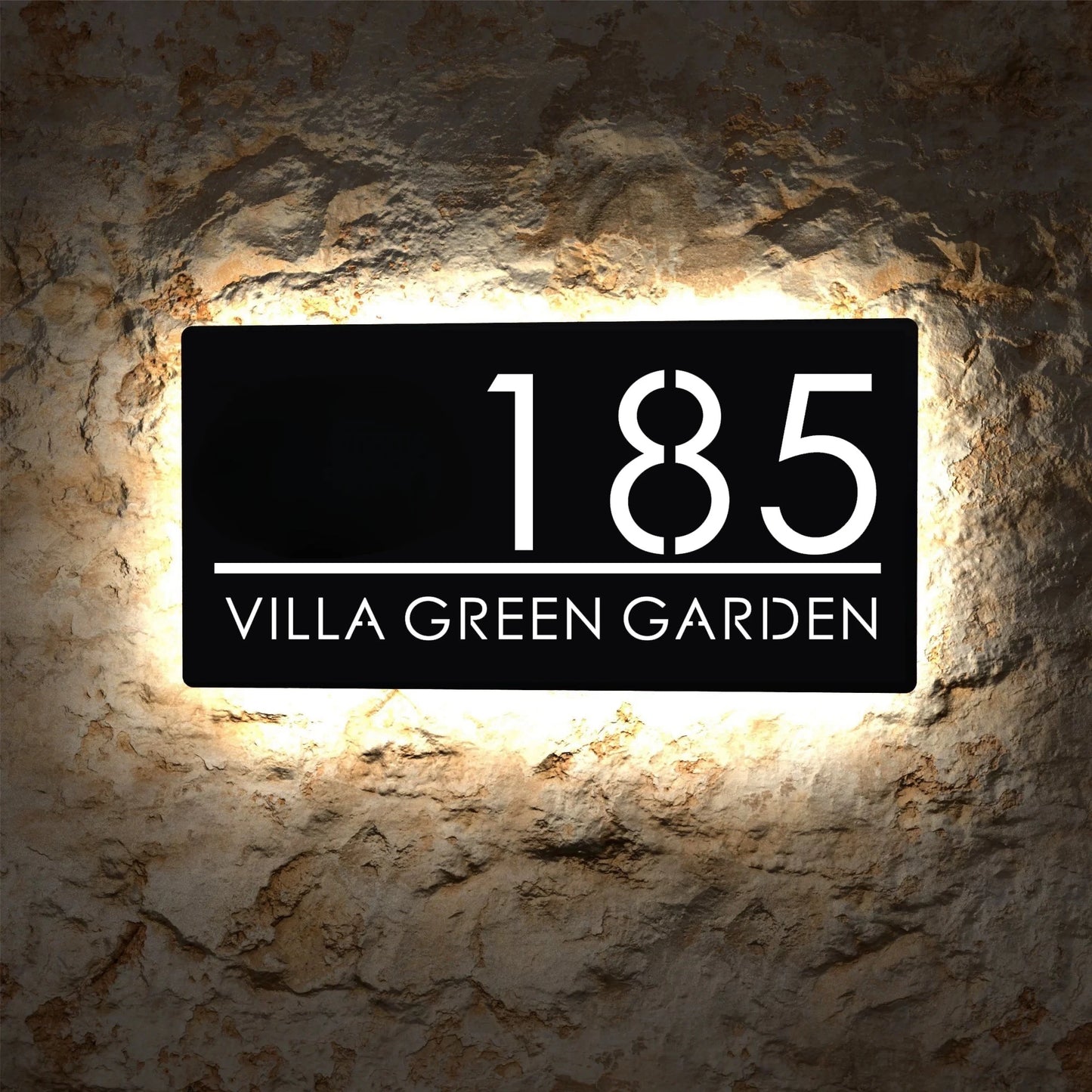Custom 3D LED House Number Sign