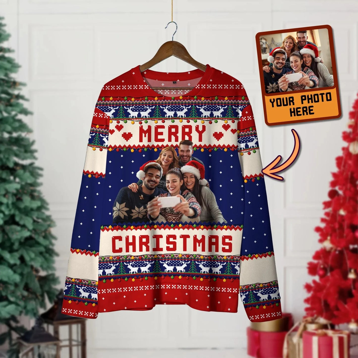 Custom Photo Ugly Christmas Sweater