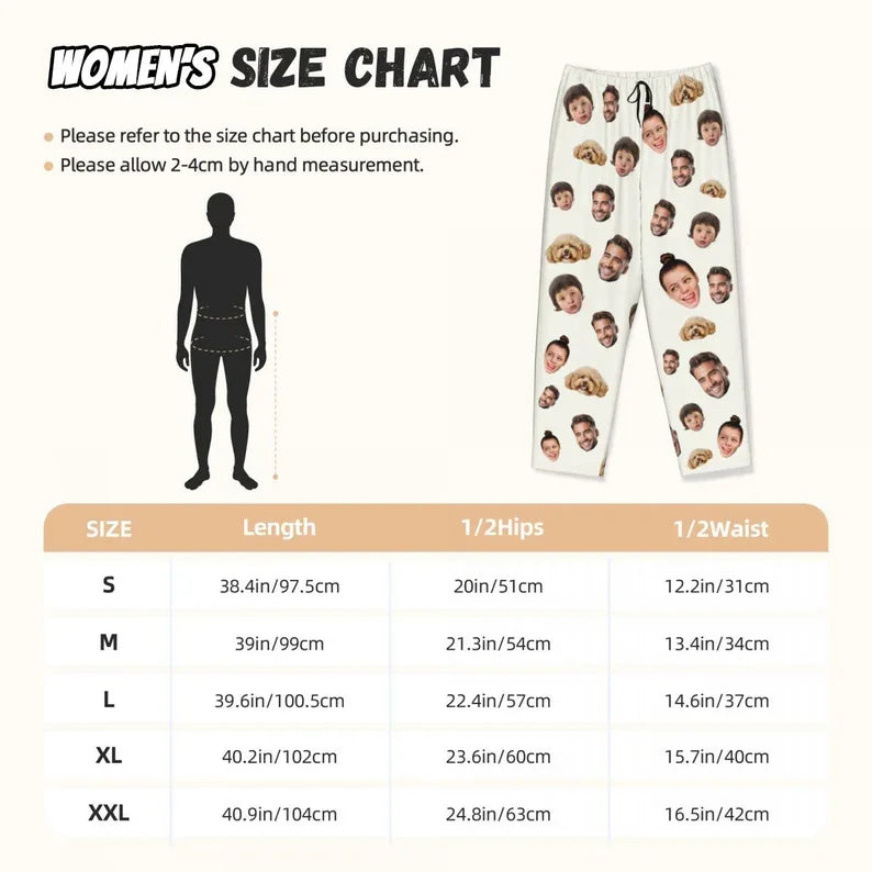 Custom Pajama Pants With Face