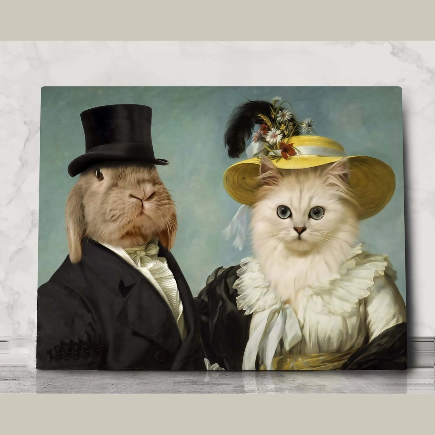 Custom 2 pets  Vintage Royal Poster