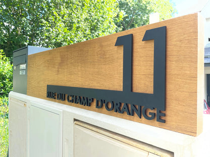 Custom 3D Modern House Number Sign