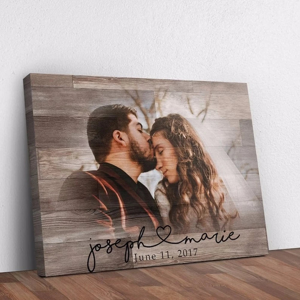 Custom Photo Printed on Wood Slice Art