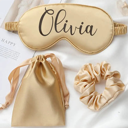 Personalized Silk Eye Mask set