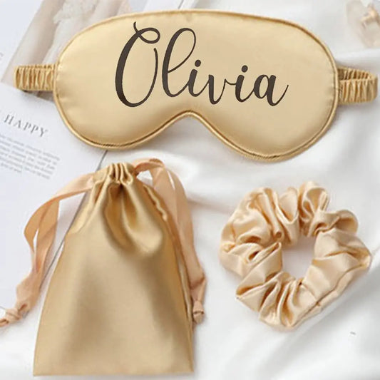 Personalized Silk Eye Mask set