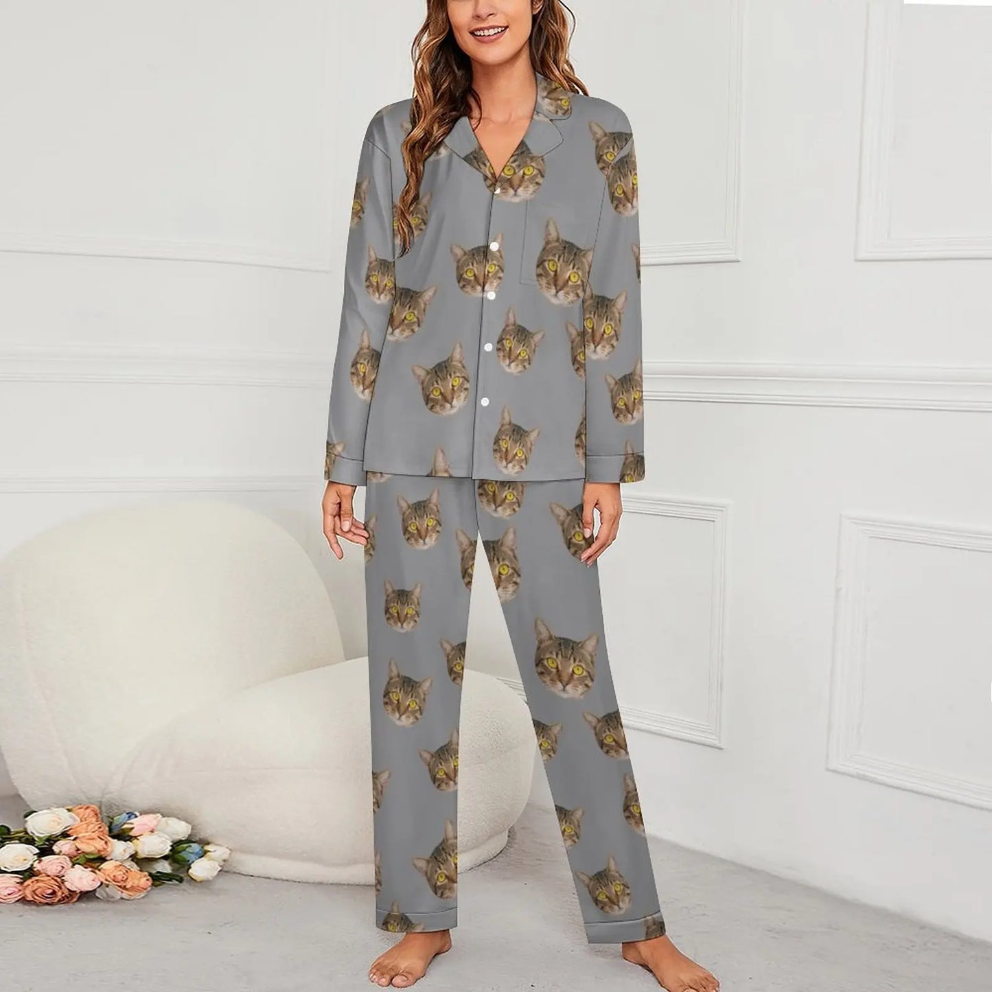 Personalized photo ladies pajama set
