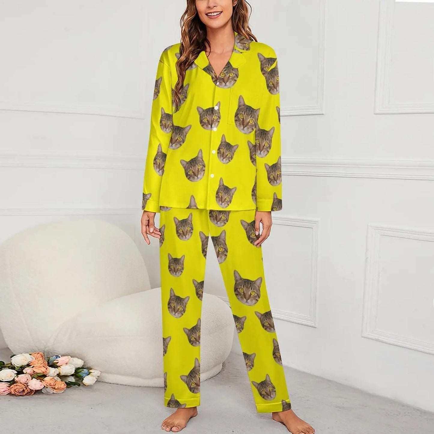 Personalized photo ladies pajama set