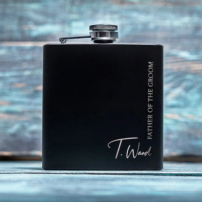 Personalized Name Hip Flask Set