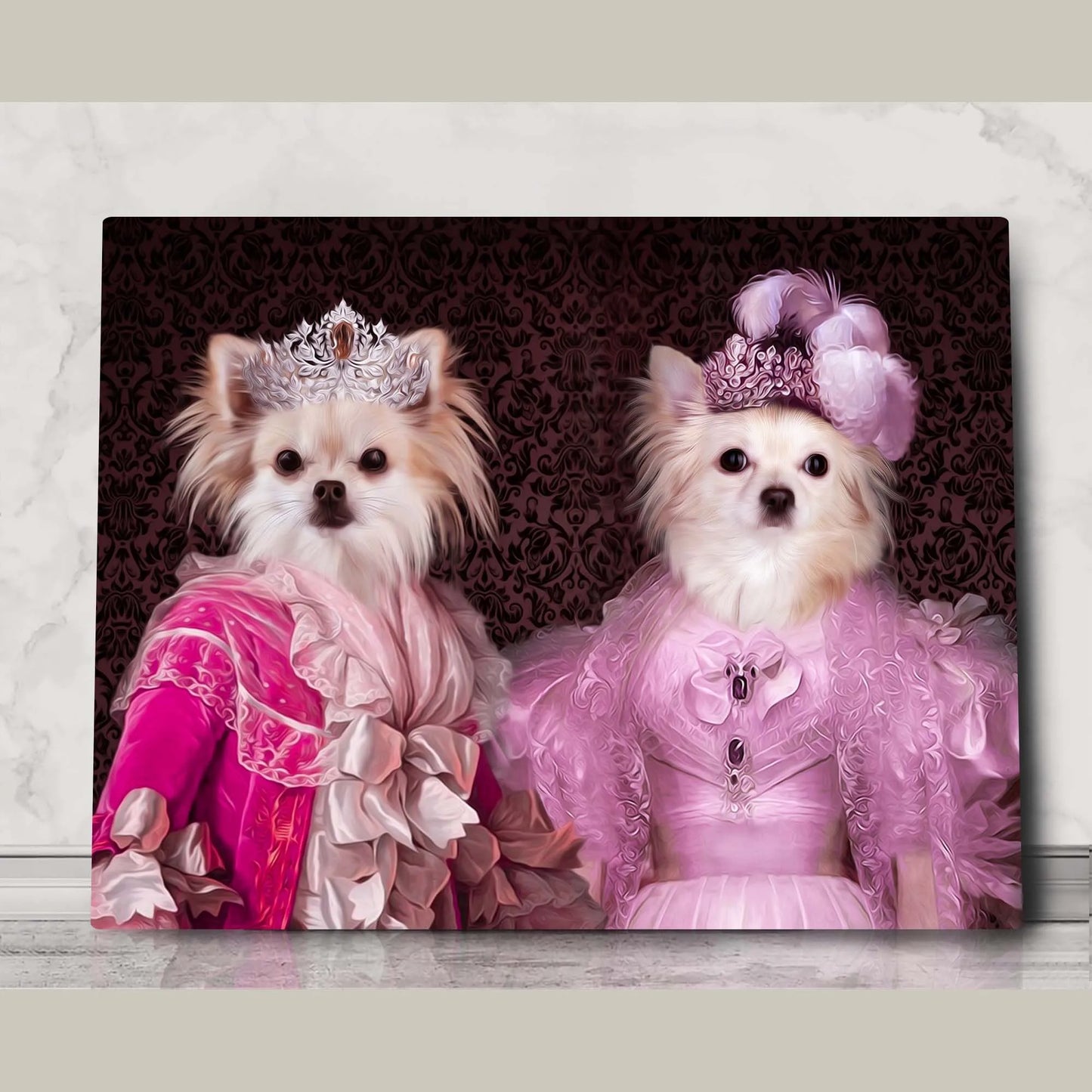 Custom 2 pets  Vintage Royal Poster