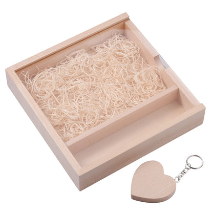 Custom Engraved Wood Box with USB Flash Drive