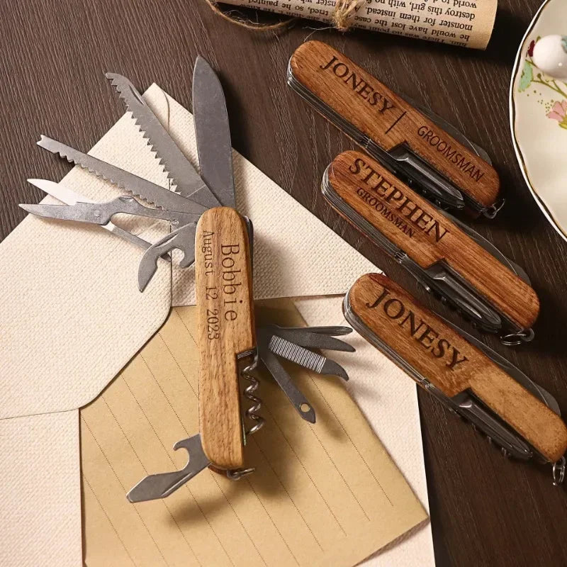 Name Laser Engraved Multi Use Pocket Tool