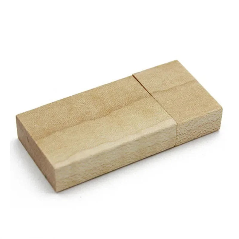 Custom Engraved Wood Box with USB Flash Drive