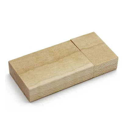 Custom Engraved Wood Box with USB Flash Drive