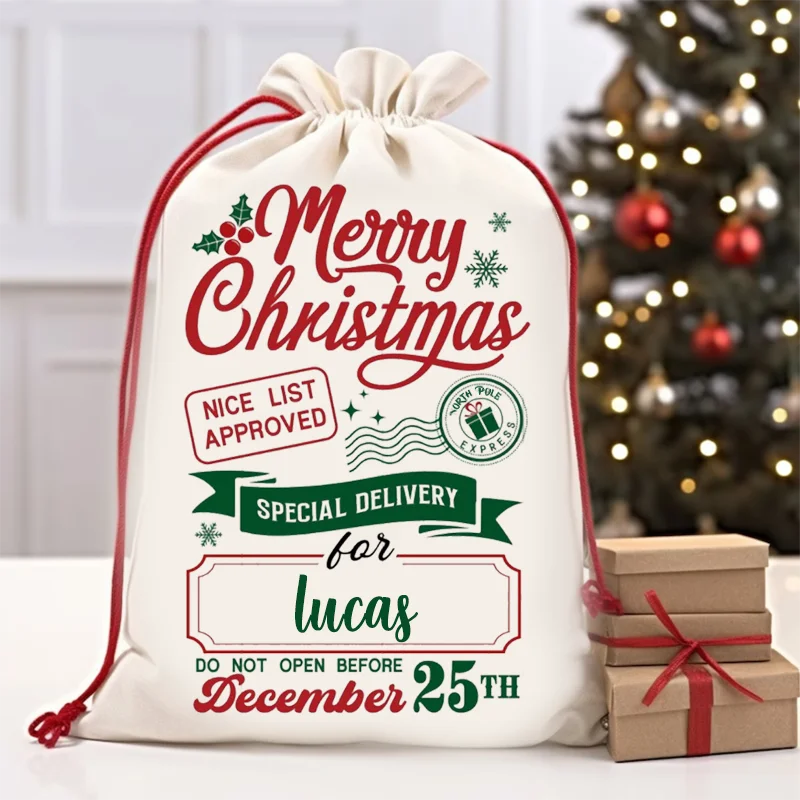 Personalized Name Christmas Santa Sack/Bag