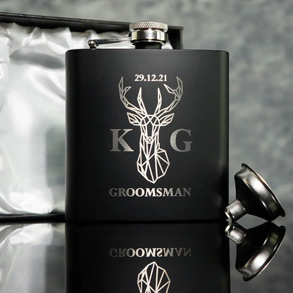 Personalized Name Hip Flask Set