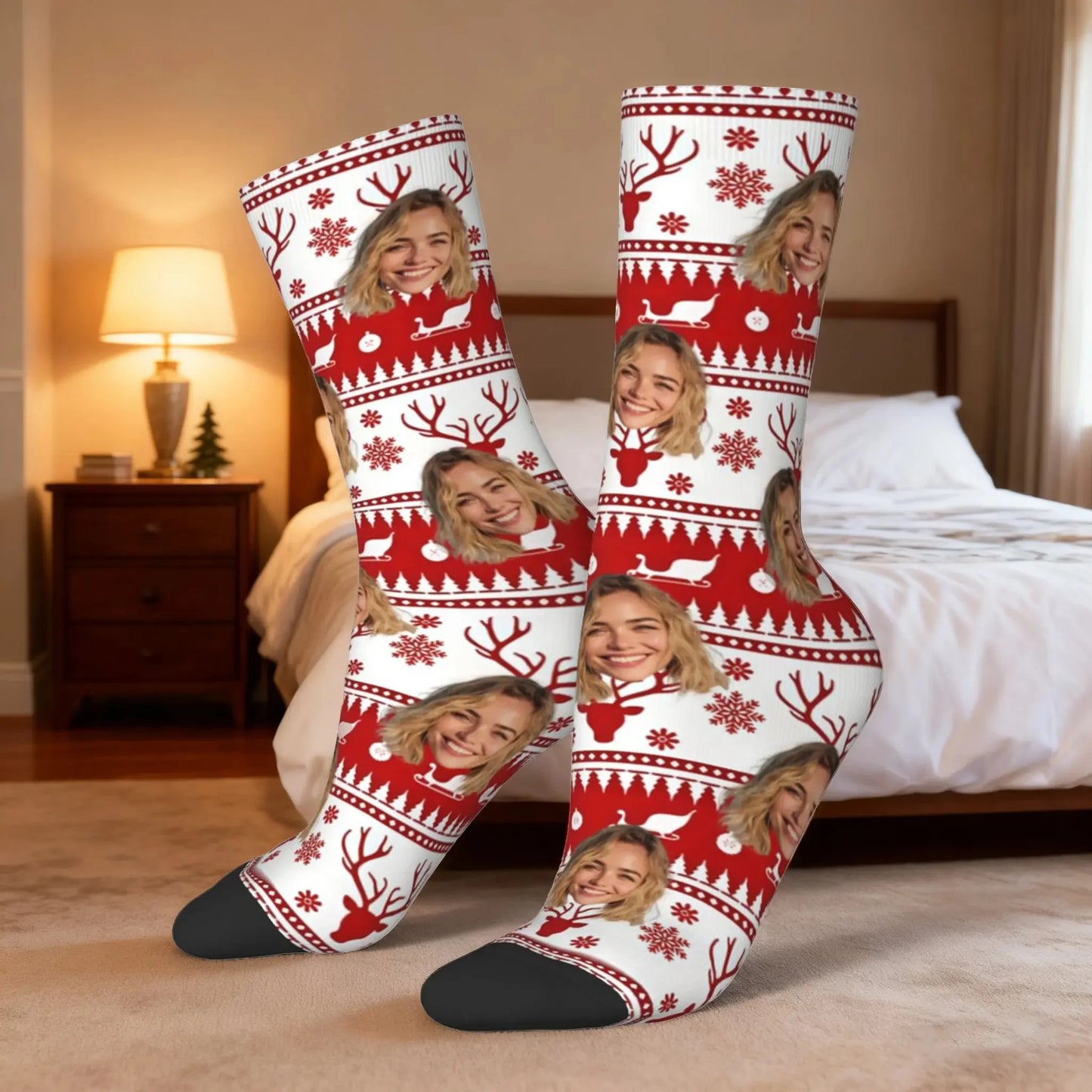 Custom Face Christmas Socks