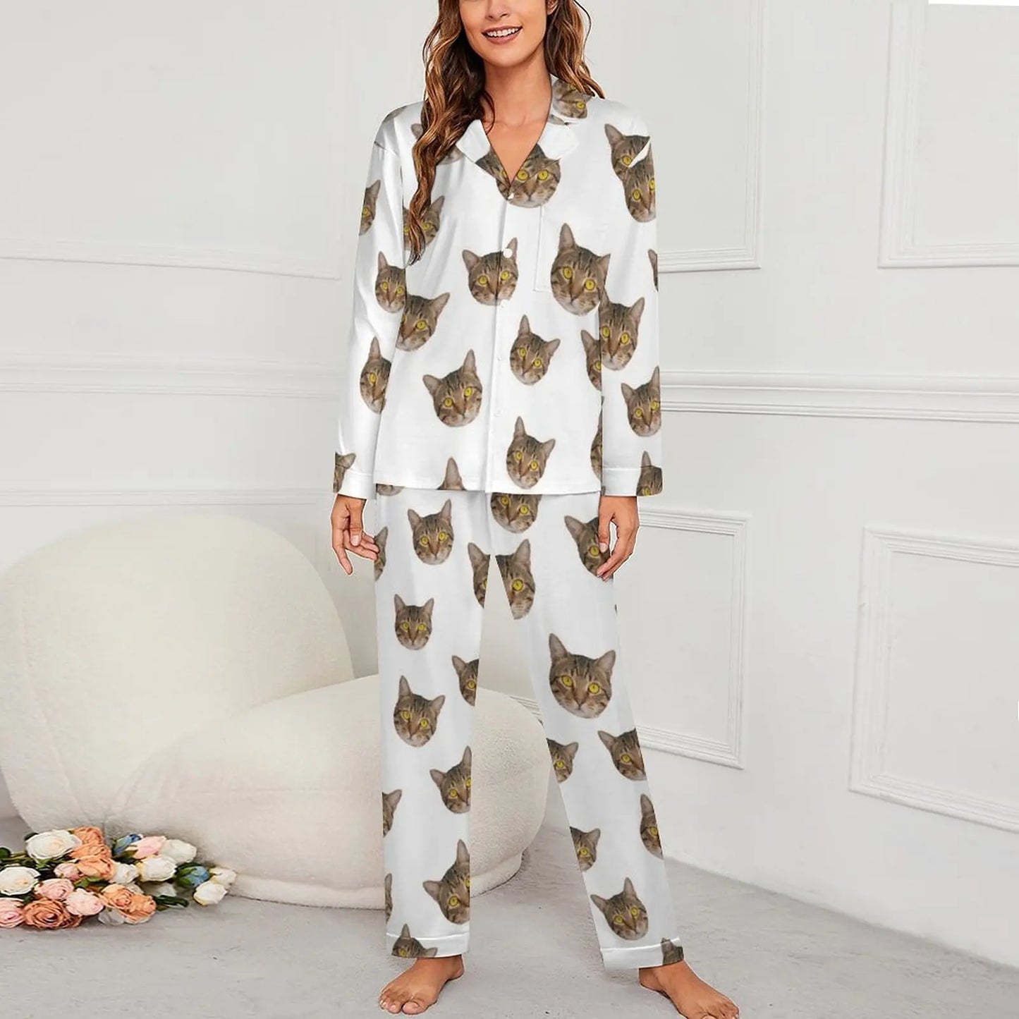 Personalized photo ladies pajama set