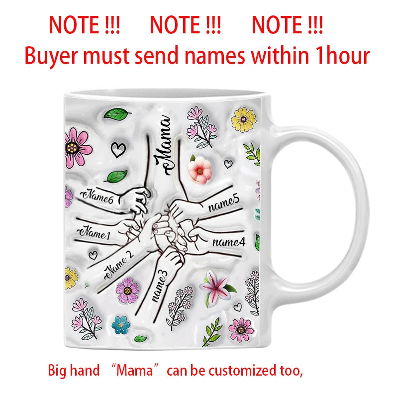 Personalized Mom & Kids Name Mug