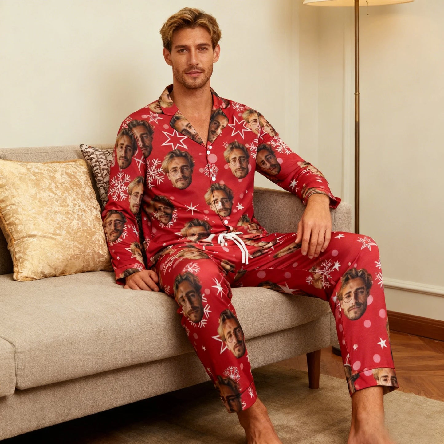 Custom Face Photo Pajama Set