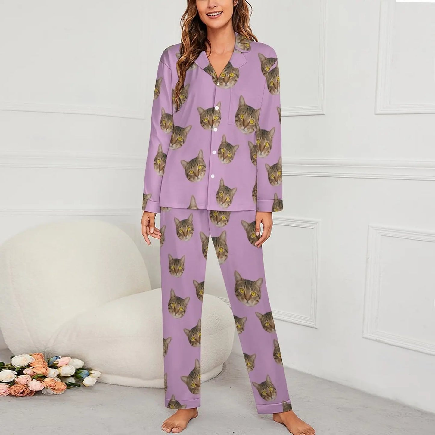 Personalized photo ladies pajama set