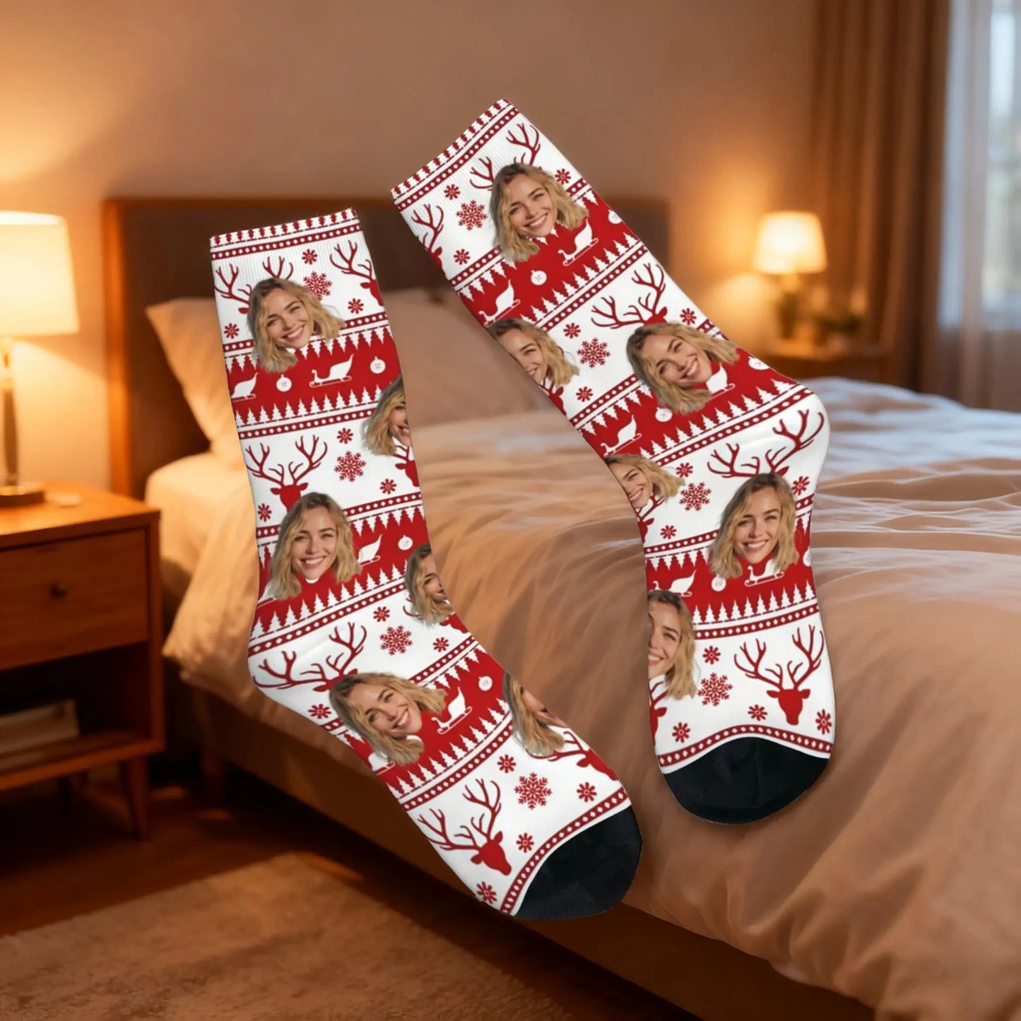 Custom Face Christmas Socks