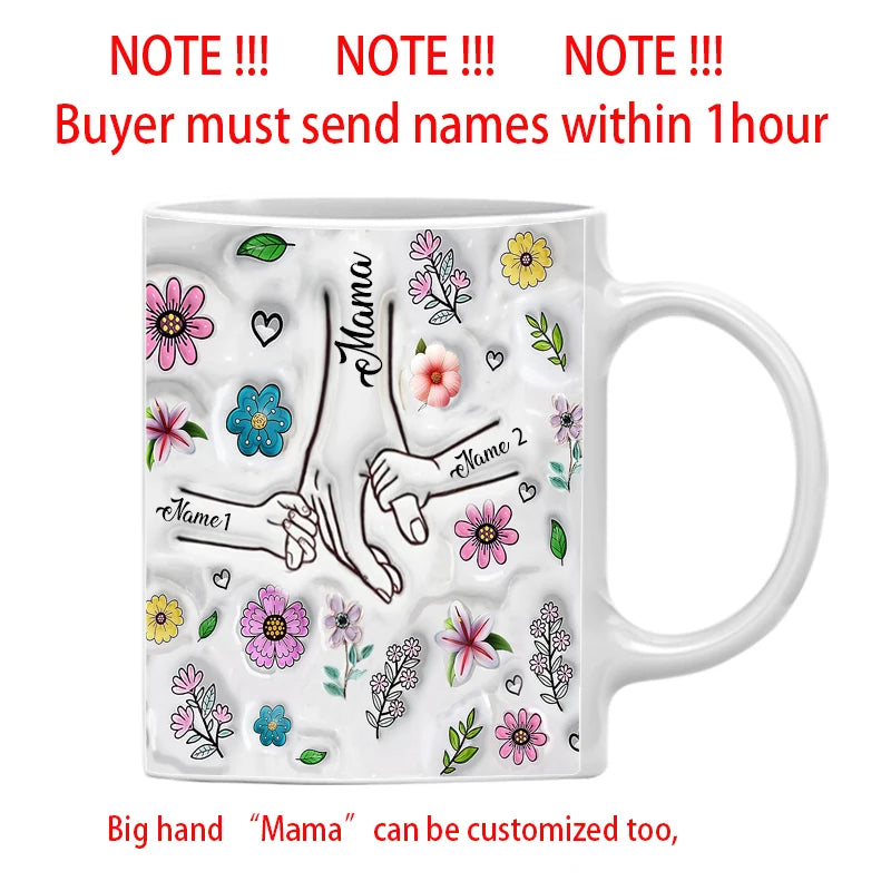 Personalized Mom & Kids Name Mug