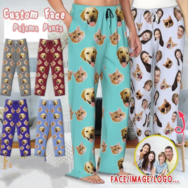 Custom Pajama Pants With Face