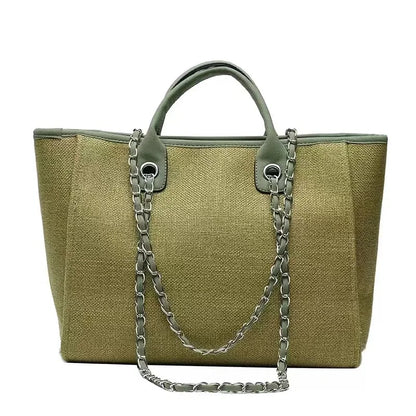 Custom Monogram Name Canvas Tote Bag
