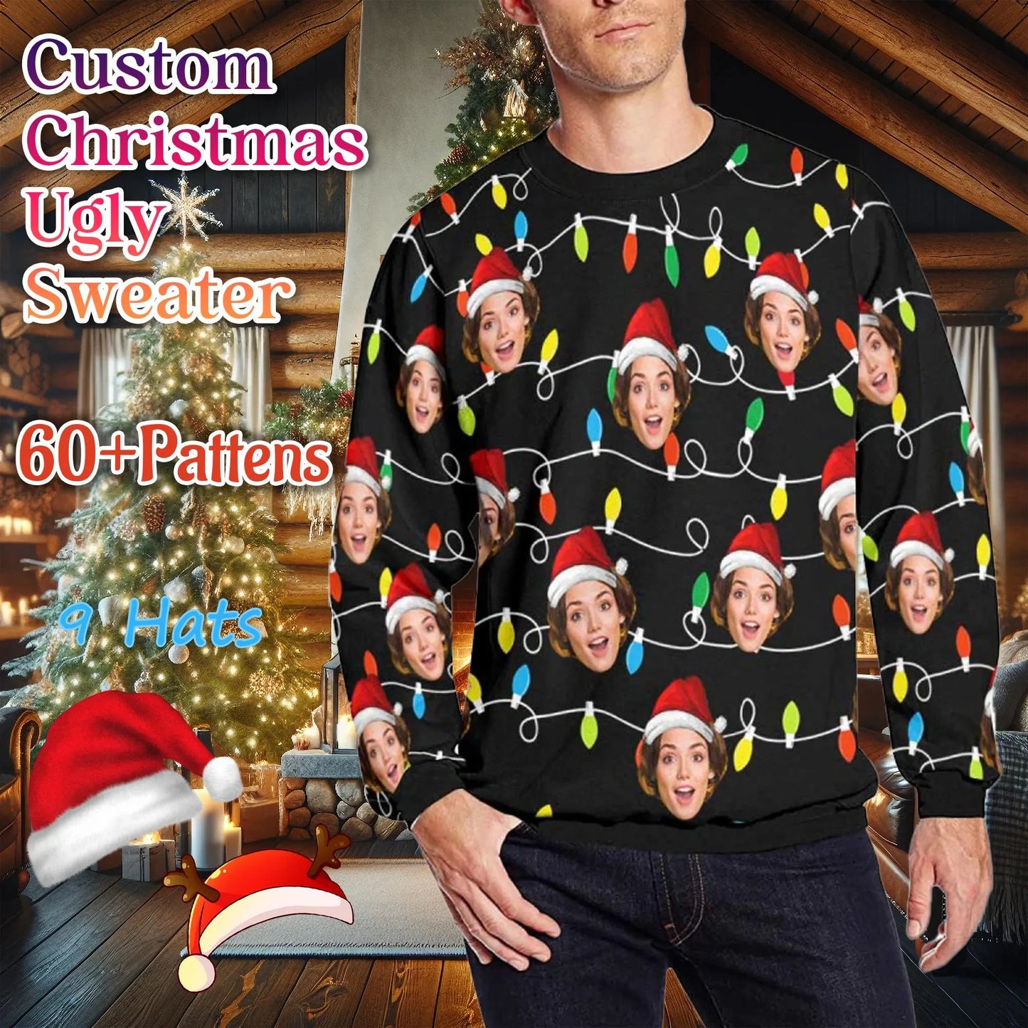 Custom Photo Ugly Christmas Sweater