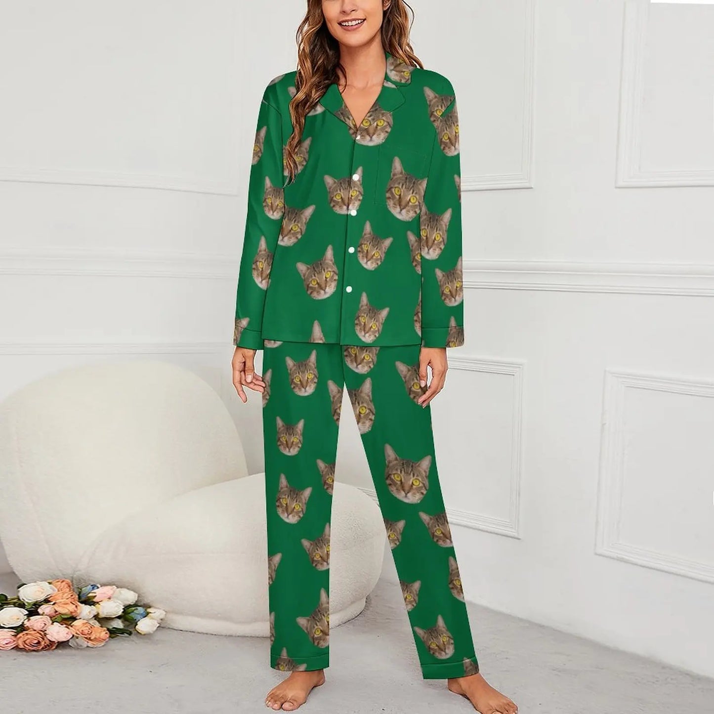 Personalized photo ladies pajama set