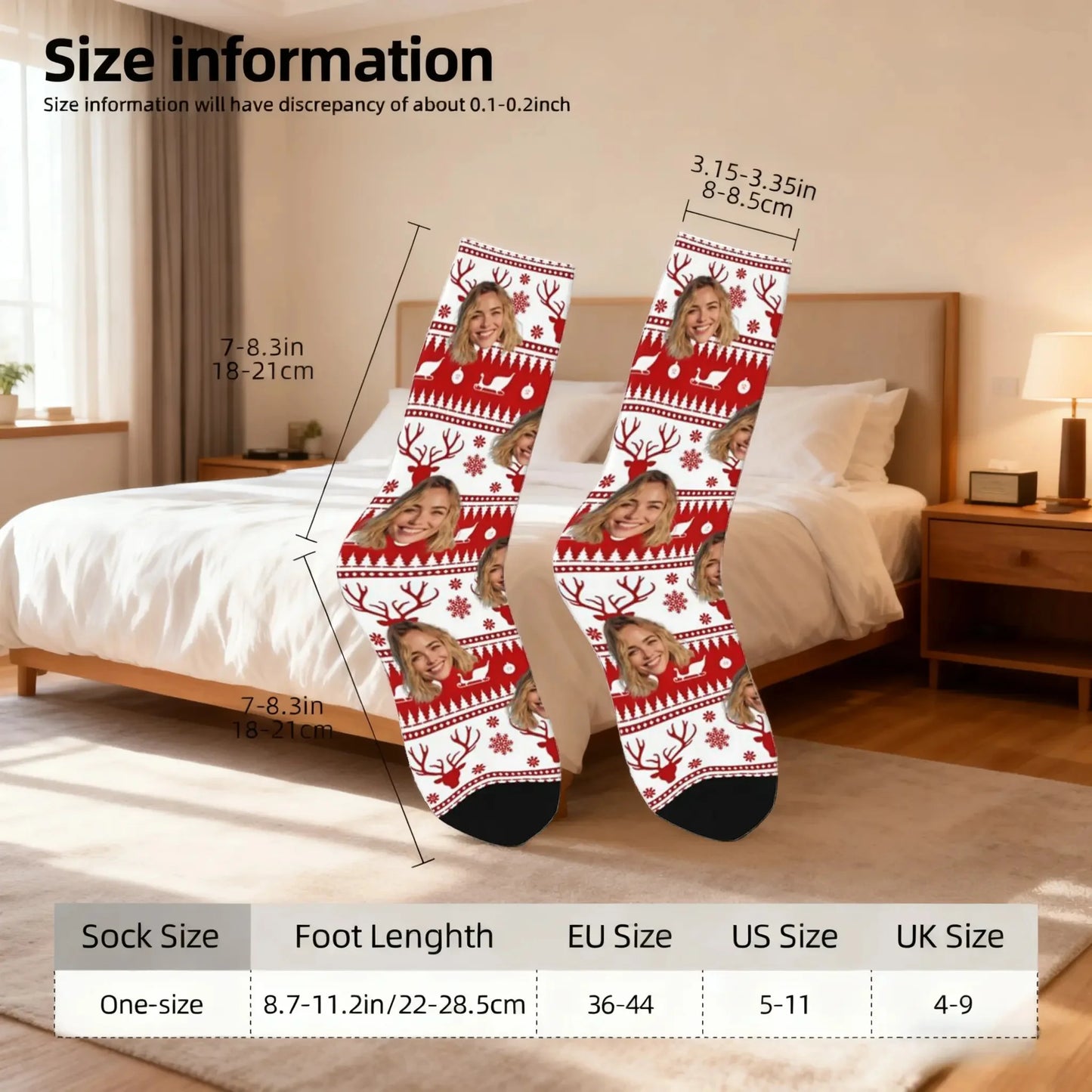 Custom Face Christmas Socks