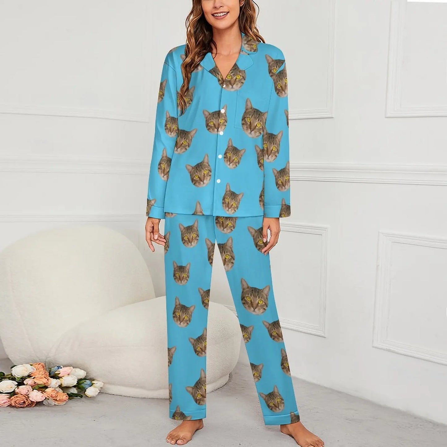 Personalized photo ladies pajama set
