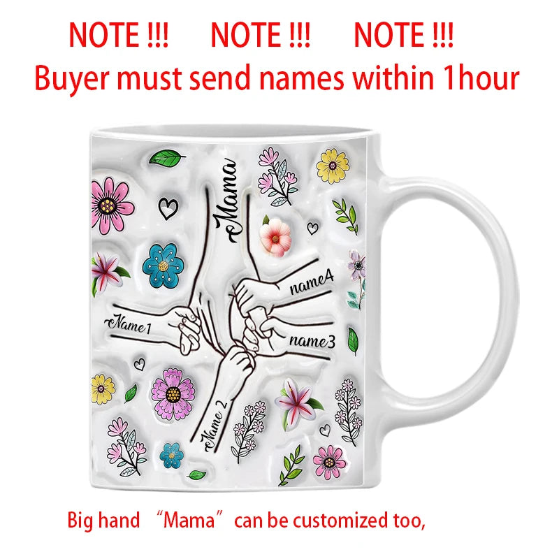Personalized Mom & Kids Name Mug