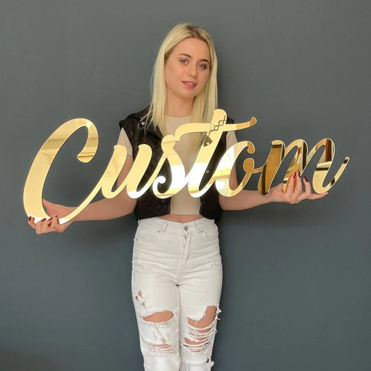 Custom Name Sign Mirror