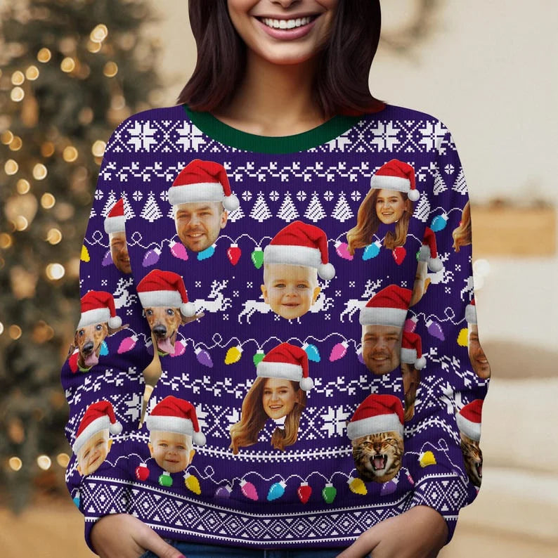 Customize photo  Christmas Sweater
