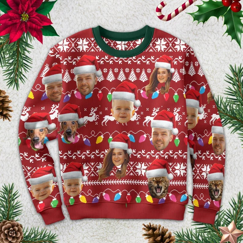 Custom Photo Ugly Christmas Sweater