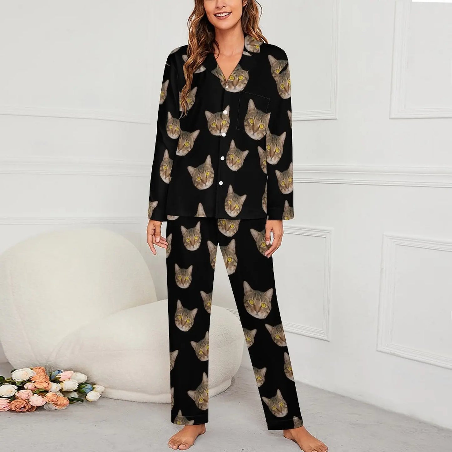 Personalized photo ladies pajama set