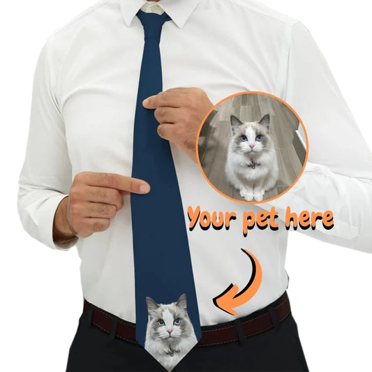 Customized pet photo on tie