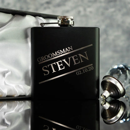 Personalized Name Hip Flask Set