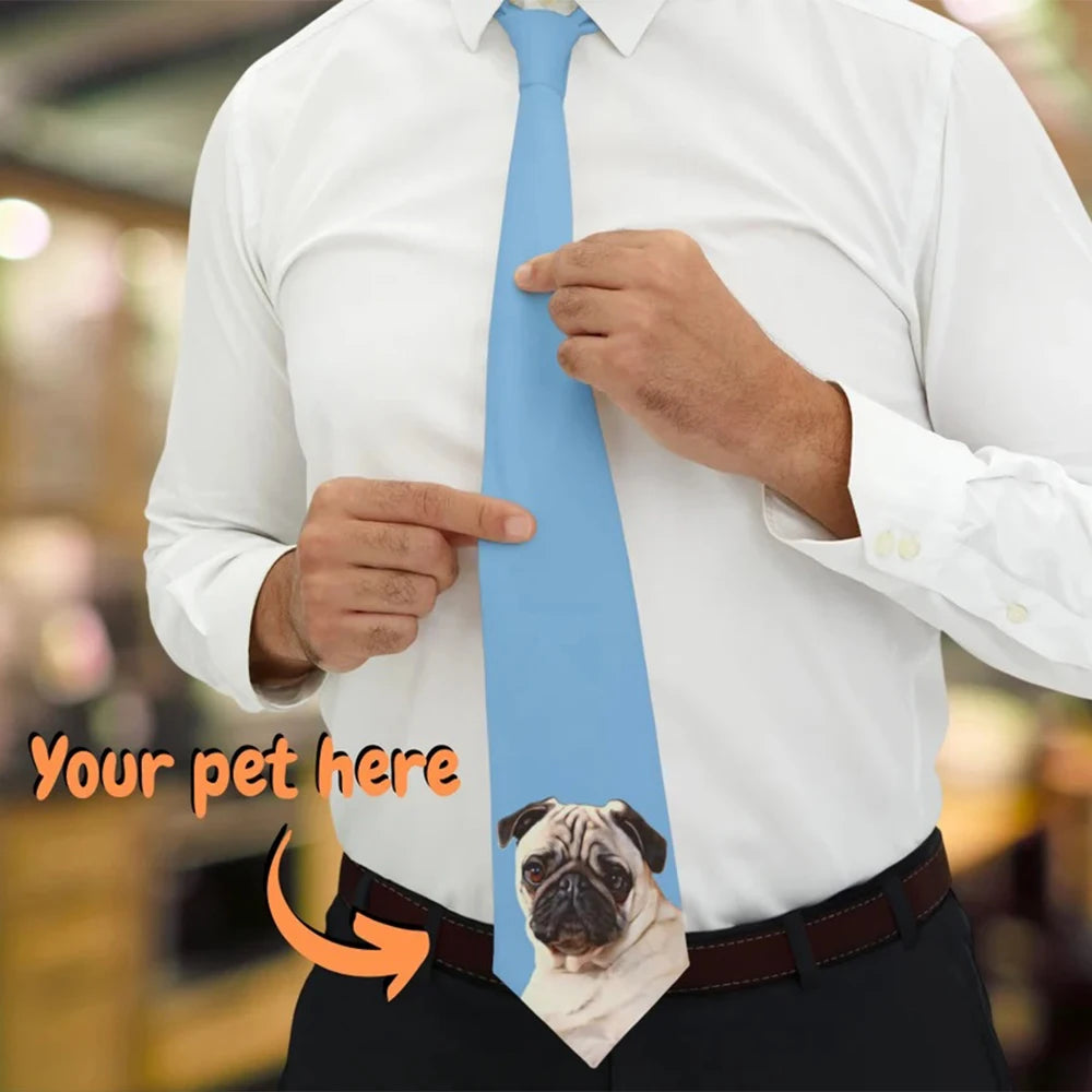 Customized pet photo on tie