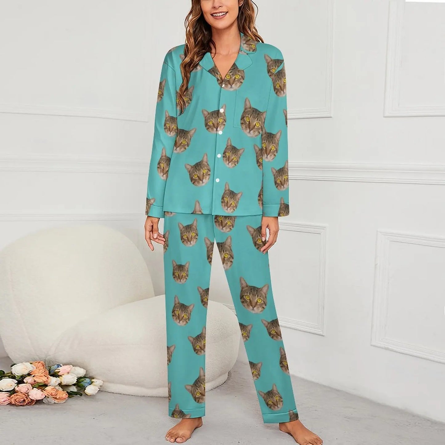 Personalized photo ladies pajama set
