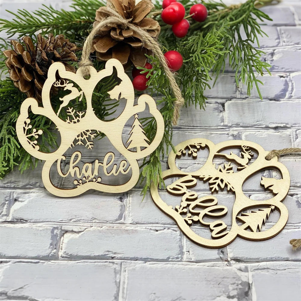 Personalized Christmas Pet Name Ornament