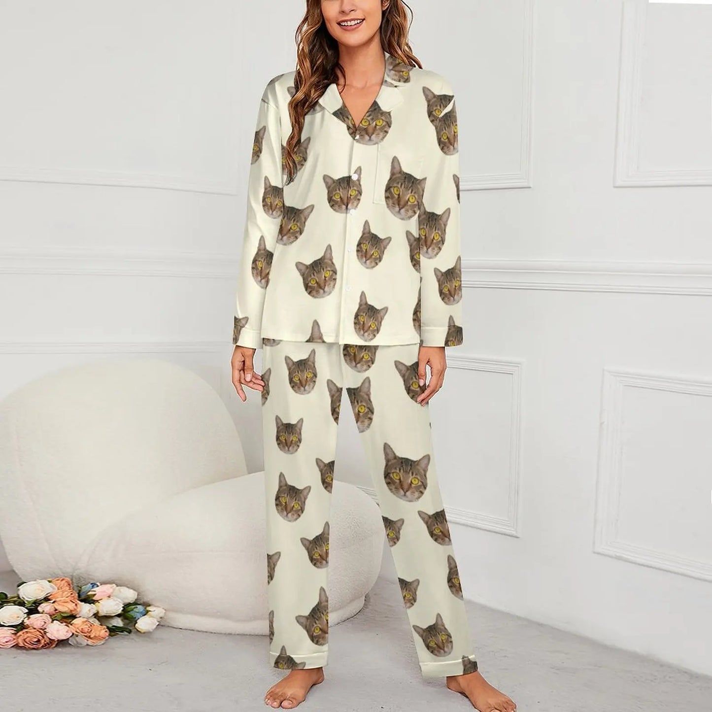 Personalized photo ladies pajama set